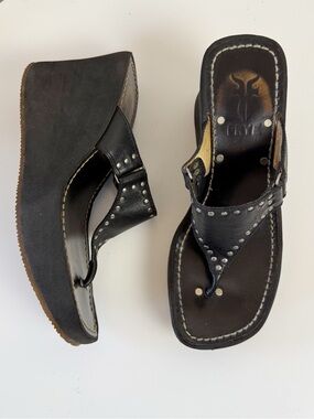 Frye Summer Stud Platform Sandals 90s look